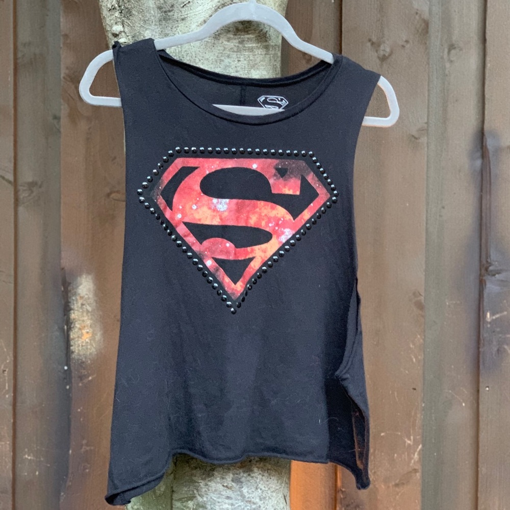 DC comics Superman workout shirt sleeveless